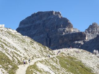 Il M.te Paterno visto dai pressi di Forcella Lavaredo.