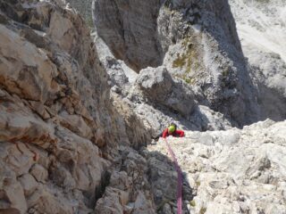 Io mentre sto uscendo dal passo chiave.