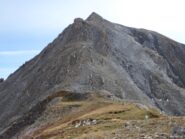 La cresta Nord Ovest dal Colle. Si sale praticamente al centro.