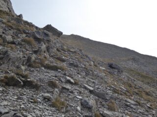 Ultimo tratto di cresta, il più facile, ormai in vista della Cima.