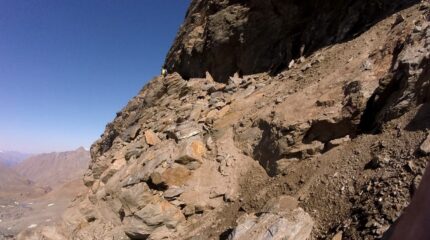 la bella cengia dopo il ghiacciaio