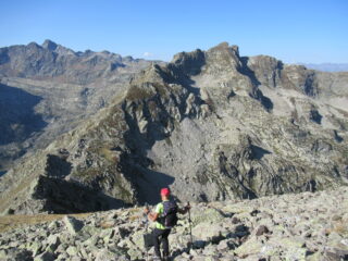 Cresta Est e Cima Gorgia Cagna (m.2718) dal Monte Ventabren (m.2608).