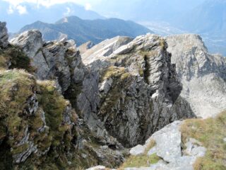 Cresta Sud-Ovest vista dalla cima