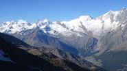 Stralhorn, Rimpfischhorn,  Allalinhorn, Alphubel, Taschhorn, Dome de Mischabel
