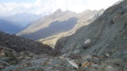 Affaccio sul Queyras dal passo Vallanta: in lontananza il refuge du Viso