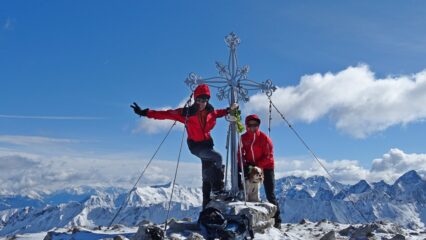 Foto di vetta al Corno Stella 2621mt.