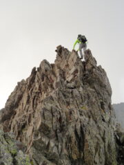 Si inizia la cresta tra la Cima Peirabroc e la Pagarì