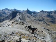 in discesa dalla Cima Sud