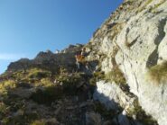 il passo del Porco ,passaggio chiave  della salita