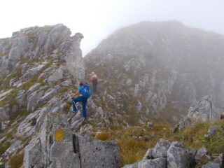 ultime roccette prima della cima