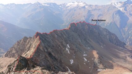 La cresta dalla Garin