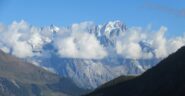 Panorama verso le Grandes Jorasses e il Dente del Gigante