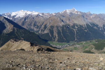 Cogne e Gimillian dalla cima Creya