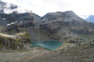 il lago da poco sotto il Colle della Sachere