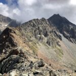 Dalla cima, la cresta verso la Punta di Lussert