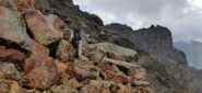 quasi arrivati al bivio con il sentiero 105 che arriva dal Rifugio Doss dei Cembri