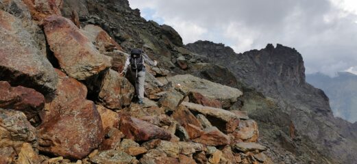 quasi arrivati al bivio con il sentiero 105 che arriva dal Rifugio Doss dei Cembri