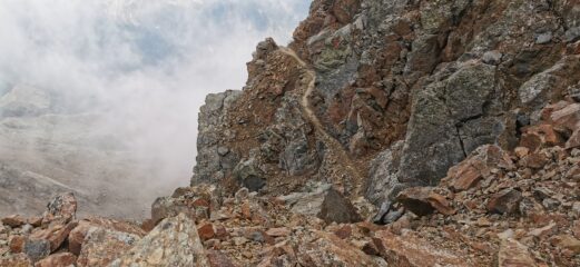 il passaggio attrezzato del Brich visto dall'alto