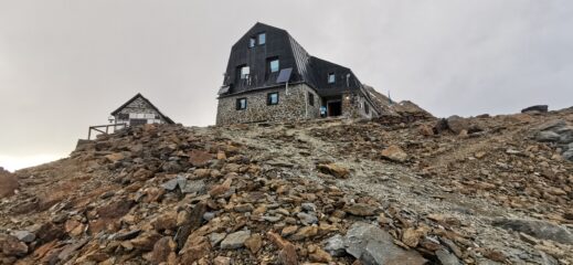 l'arrivo al Rifugio Mantova