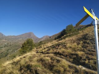 Bivio della skyrace Chaligne che porta verso il lago fallère