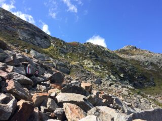 sul ripido pendio i segni non mancano