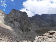 Dal Rifugio Bozano si vede la cima sulla sx