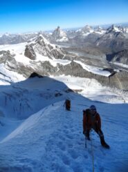 Salita lungo lo spigolo NW della cima occidentale