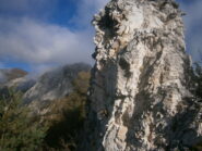 roccione lungo la cresta