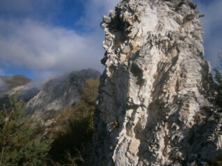 roccione lungo la cresta
