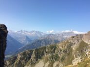Dalla Bocchetta di Balmafredda panorama sul M.te Leone e le cime del Vallese