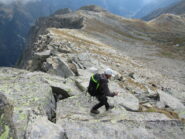 Discesa al Passo di Valnera.