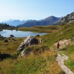 Alla partenza dal Passo di Valparola.