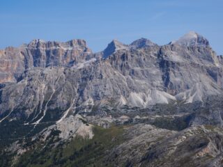 Dalla vetta Lagazuoi e Tofane.