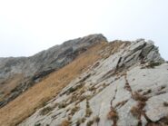Ultime placche della cresta verso il Nona