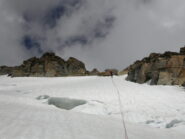 Discesa verso la normale del Gran Paradiso