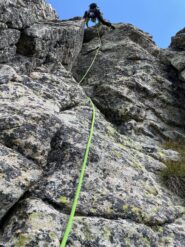 in uscita dal diedro IV-