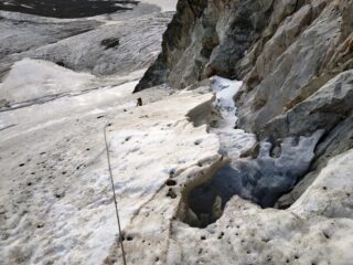 Ultimo tratto per accedere alla ferrata.
