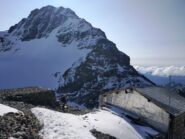 Il vecchio rifugio, punto di arrivo della ferrata.