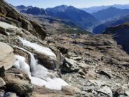 Val d'Ayas, durante la discesa al colletto.
