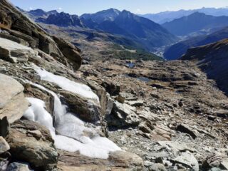 Val d'Ayas, durante la discesa al colletto.