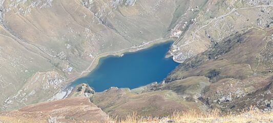 il Lago di Malciaussia visto dalla cima