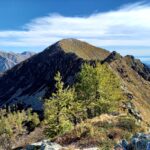 Il Plu e lo sperone roccioso dove ci siamo fermati