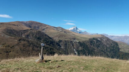 Verso il Viso dal Bric la Piata, sopra il colle Gilba