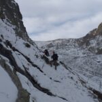 Avvicinamento costeggiando la parete W