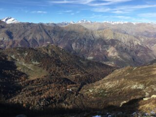 Levanna e Gran Paradiso e Valle di Ala in basso 
