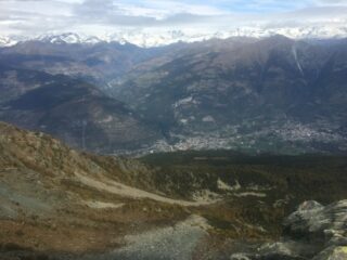 Panorama verso il Cervino