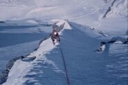 Dopo il tratto roccioso, verso l'impennata finale.