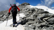 salendo verso la Cima Nord del Breithorn