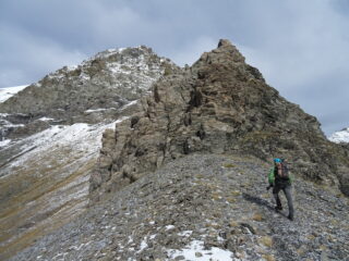 La cresta dal Colle dell'Albergian