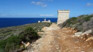 Faro di Capo Grosso in vista.